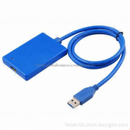 USB3.0 to HDMI Converter, Supports Function of Primary, Extended, Mirror, Rotate